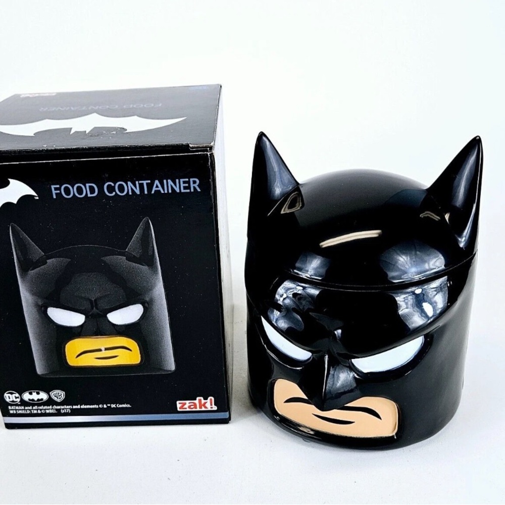 Zak! DC Comics Batman Food Container  New in Box PERFECT LootCrate Exclusive